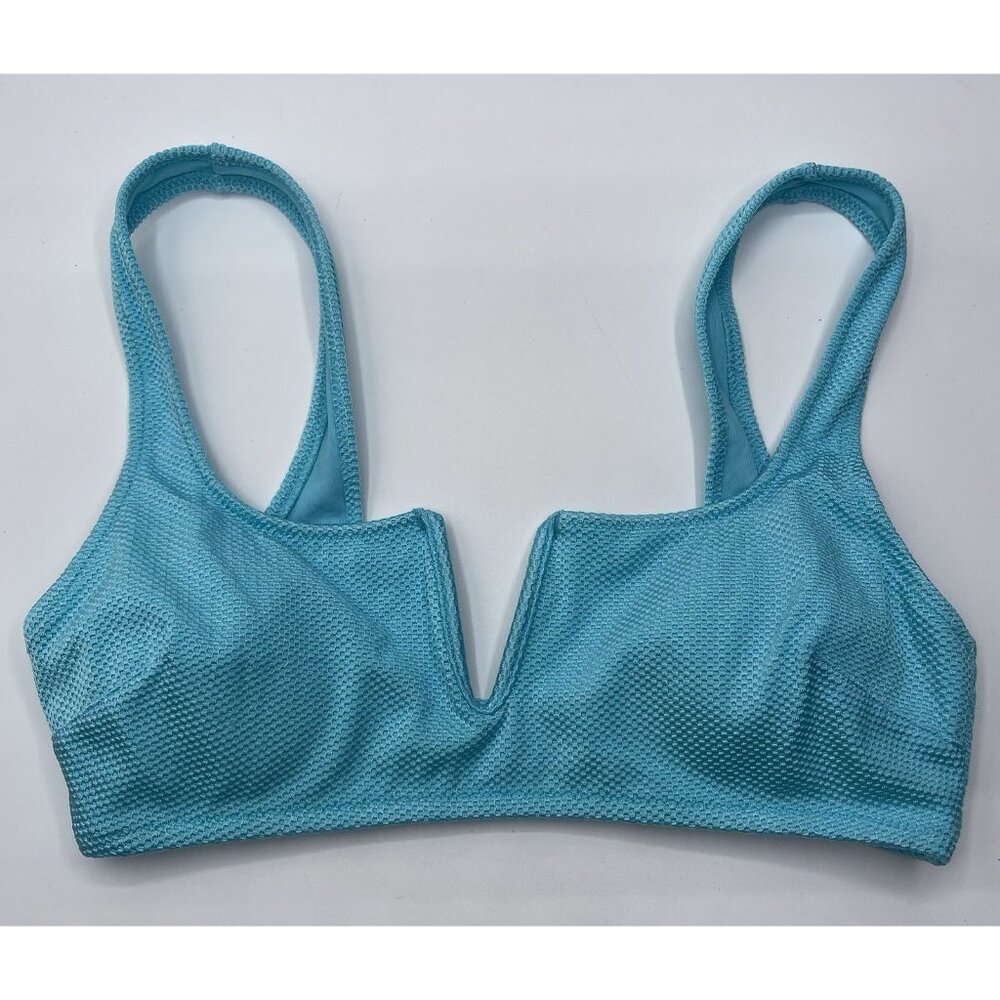 Hop Lun Bikini Top Size Small‎ S Blue Swim